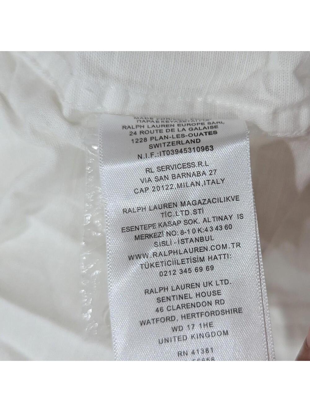 Polo Ralph Lauren Custom Slim Fit Oxford Shirt White Italian Yarn Unisex S NWT - Picture 12 of 12